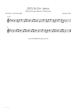 40271 Noter - (321) Só Em Jesus - Tenor/Sopransaxofon