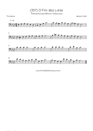 42981 Sheet music - (357) O Fim Das Lutas - Trombone