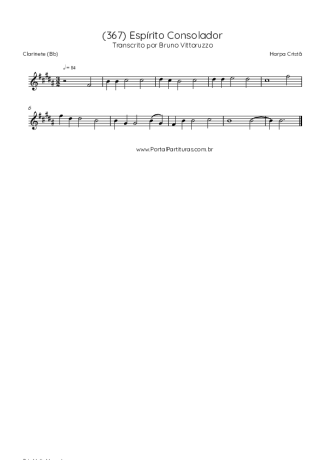43094 Sheet music - (367) Espírito Consolador - Clarinet (Bb)