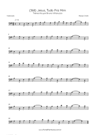 43117 Sheet music - (368) Jesus, Tudo Pra Mim - Cello