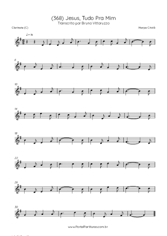 43107 Sheet music - (368) Jesus, Tudo Pra Mim - Clarinet (C)