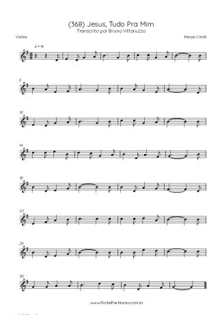 43116 Sheet music - (368) Jesus, Tudo Pra Mim - Violin