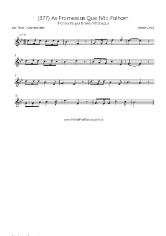 43218 Noter - (377) As Promessas Que Não Falham - Tenor/Sopransaxofon