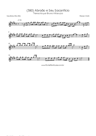 43255 Noter - (380) Abraão E Seu Sacarifício - Altsaxofon