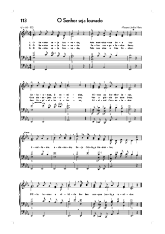18756 Partitura - (113) O Senhor Seja Louvado - Órgano