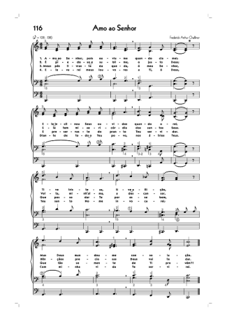 18759 Partitura - (116) Amo Ao Senhor - Órgano