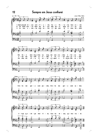 18594 Partitura - (12) Sempre Em Jesus Confiarei - Órgano