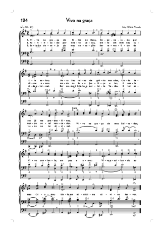 18767 Partitura - (124) Vivo Na Graça - Órgano