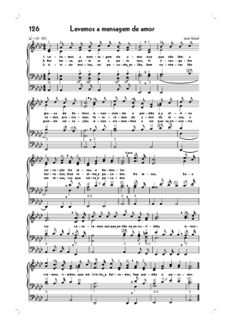 18769 Partitura - (126) Levemos A Mensagem De Amor - Órgano