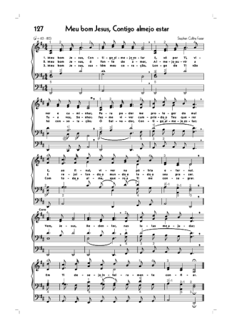 18770 Partitura - (127) Meu Bom Jesus Contigo Almejo Estar - Órgano