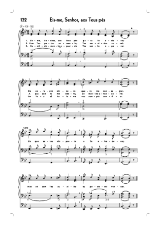 18775 Partitur - (132) Eis Me Senhor Aos Teus Pés - Organ