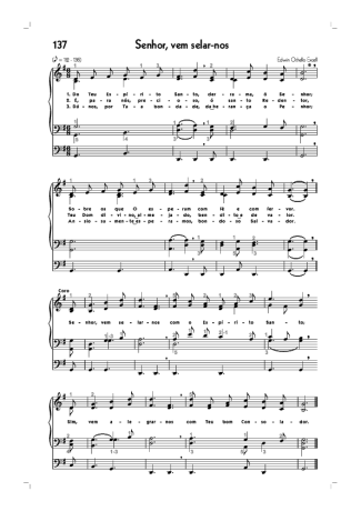 18780 Partitur - (137) Senhor Vem Selar Nos - Organ