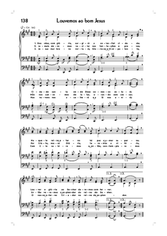18781 Partitur - (138) Louvemos Ao Bom Jesus - Organ