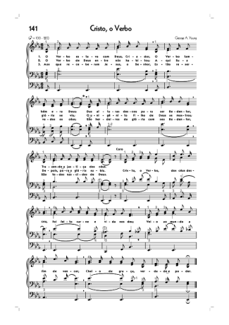 18784 Partitur - (141) Cristo O Verbo - Organ