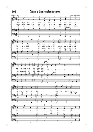 18906 Sheet music - (263) Cristo É Luz Resplandecente - Organ
