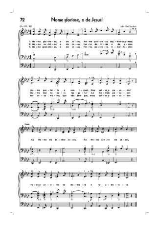18715 Partitur - (72) Nome Glorioso O De Jesus - Organ