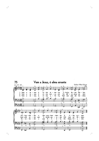 18718 Partitur - (75) Vem A Jesus Ó Alma Errante - Organ