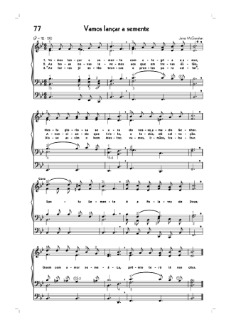 18720 Partitur - (77) Vamos Lançar A Semente - Organ