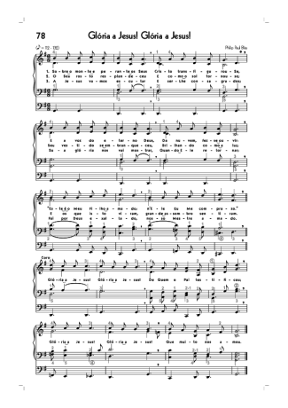 18721 Partitur - (78) Glória A Jesus Glória A Jesus - Organ