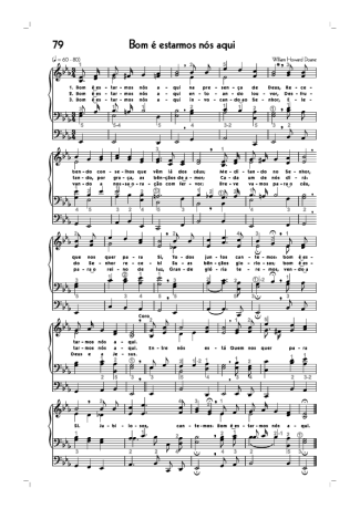 18722 Partitur - (79) Bom É Estarmos Nós Aqui - Organ