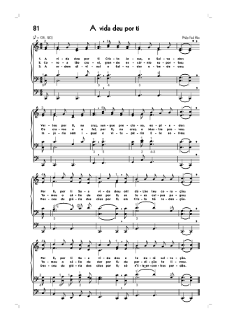 18724 Partitur - (81) A Vida Deu Por Ti - Organ