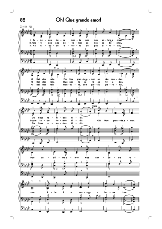 18725 Partitur - (82) Oh Que Grande Amor - Organ