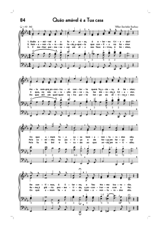 18727 Partitur - (84) Quão Amável É A Tua Casa - Organ