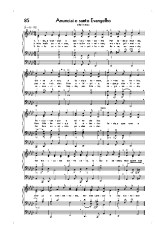 18728 Partitur - (85) Anunciai O Santo Evangelho - Organ