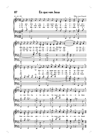 18730 Partitur - (87) Eis Que Vem Jesus - Organ