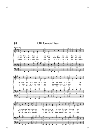 18732 Partitur - (89) Oh Grande Deus - Organ