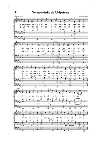 18734 Partitur - (91) No Escoderijo Do Onipotente - Organ