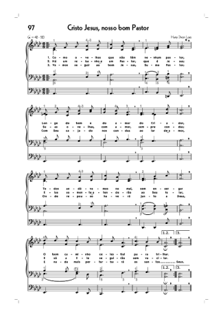 18740 Partitur - (97) Cristo Jesus Nosso Bom Pastor - Organ