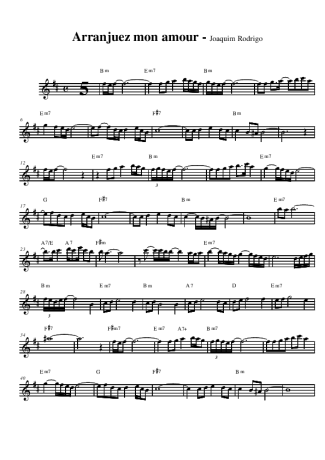 1112 Sheet music - Arranjuez Mon Amor - Alto Saxophone