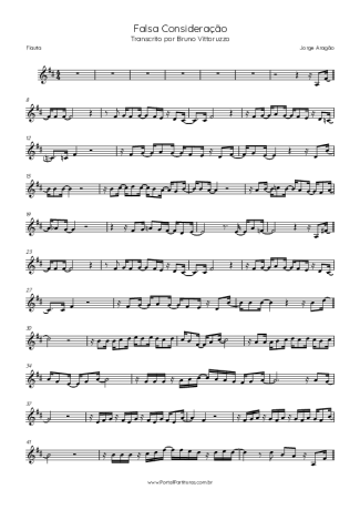 35554 Sheet music - Falsa Consideração - Flute