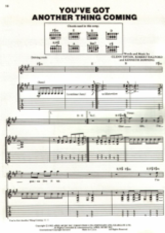23387 Partitions - Youve Got Another Thing Coming - Guitare