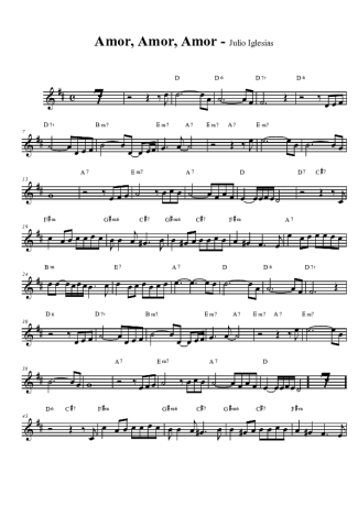 28617 Sheet music - Amor, Amor, Amor - Clarinet (Bb)
