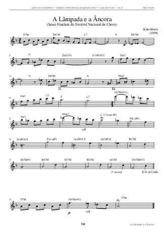 22507 Sheet music - A Lâmpada E A Âncora - Accordion