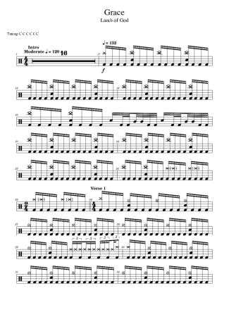 42353 Sheet music - Grace - Drums