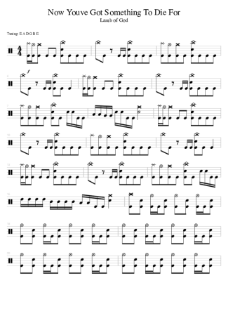 38981 Sheet music - Now You´ve Got Something To Die - Drums