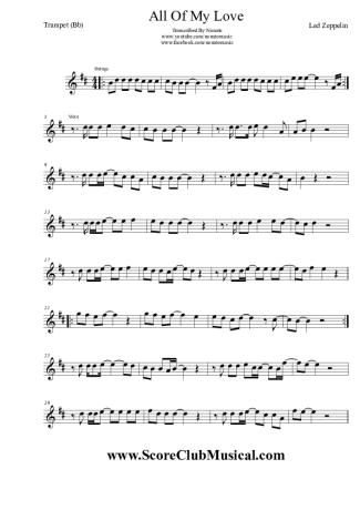 5613 Sheet music - All My Love - Trumpet