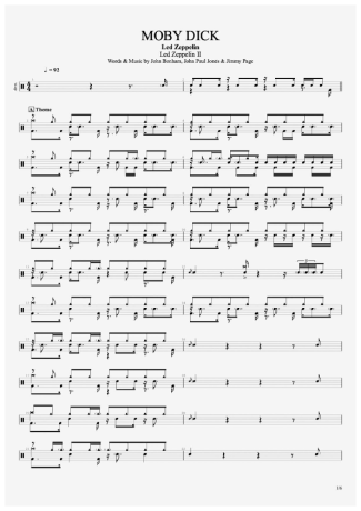 33832 Sheet music - Moby Dick - Drums