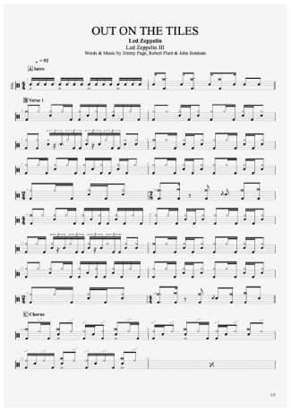 35188 Sheet music - Out On The Tiles - Drums