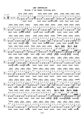 8906 Sheet music - Since I´ve Been Loving You - Drums