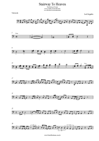 24950 Sheet music - Stairway To Heaven - Cello