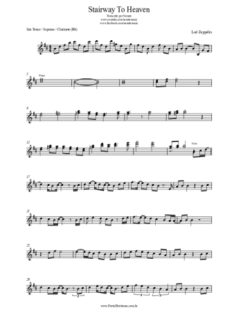 28683 Sheet music - Stairway To Heaven - Clarinet (Bb)