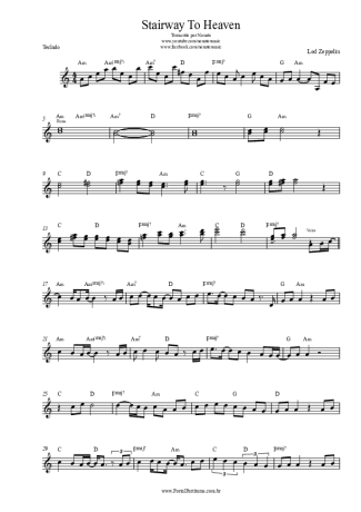 24945 Sheet music - Stairway To Heaven - Keyboard