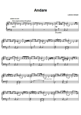 36024 Sheet music - Andare - Piano