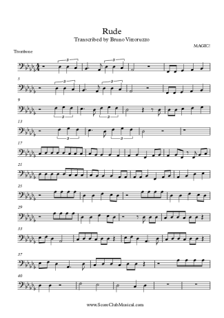 8022 Sheet music - Rude - Trombone