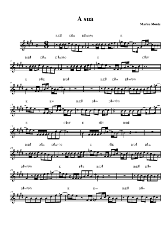 1037 Sheet music - A Sua - Alto Saxophone