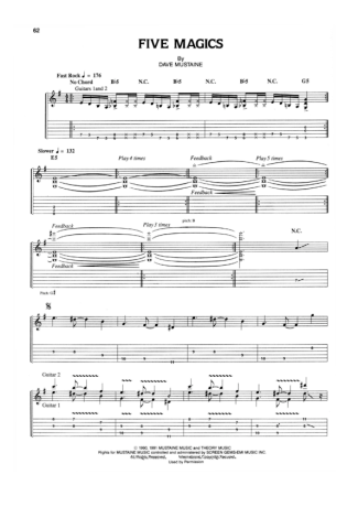 15274 Sheet music - Five Magics - Guitar